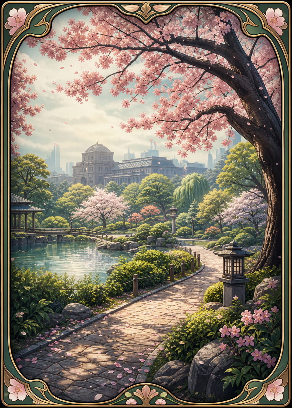Ueno Green Walk Spot Card artwork